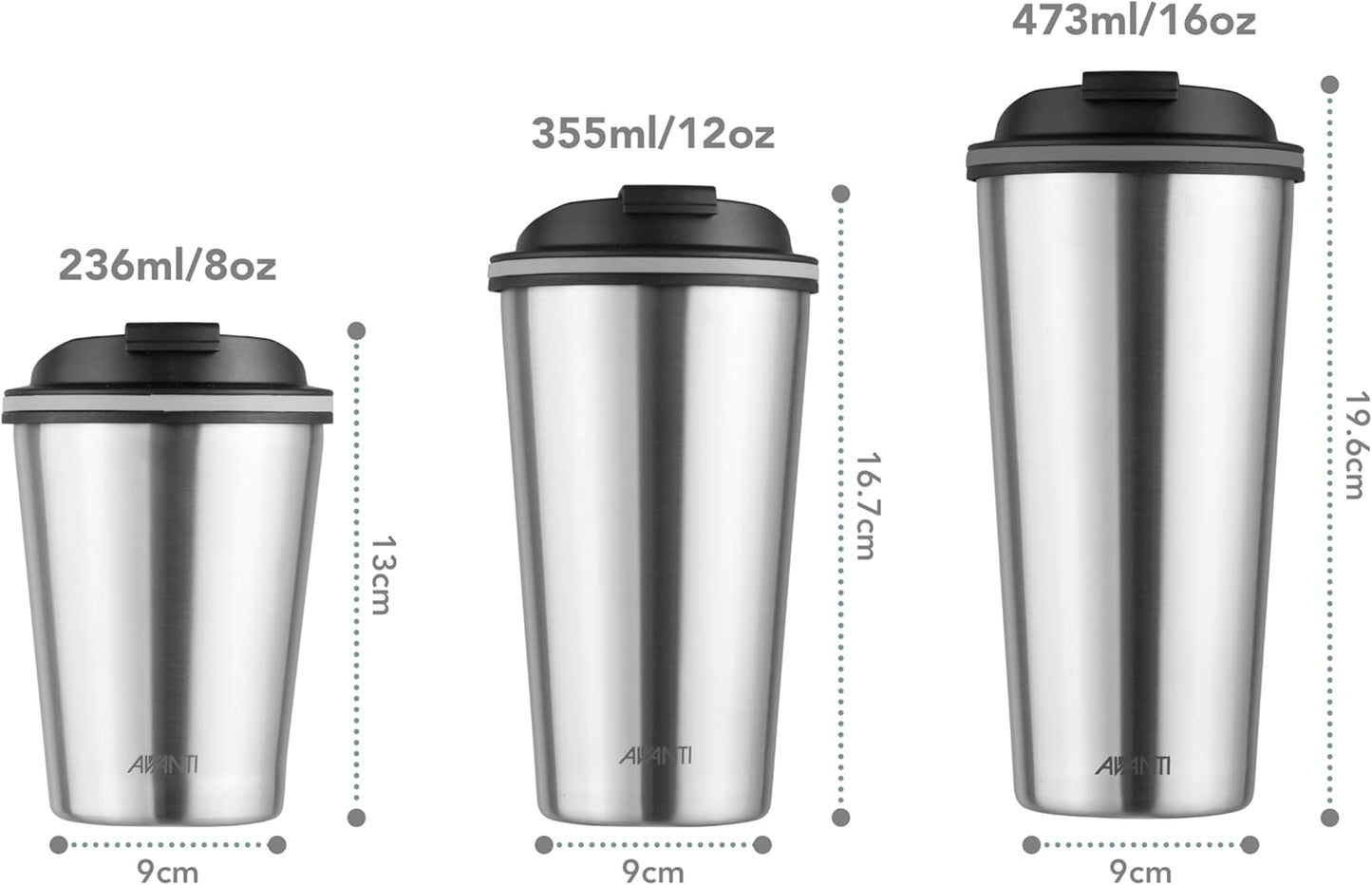 AVANTI GO CUP - 3 Sizes