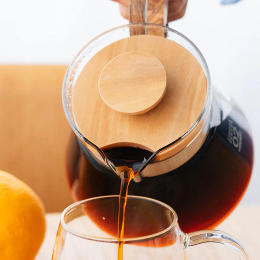 Hario Olive Wood Glass Server