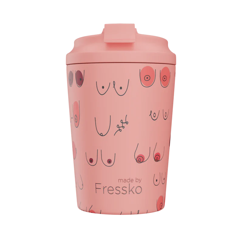 fressko pink ceramic boobie