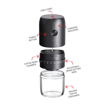 Avanti Portable Rechargeable Coffee Grinder