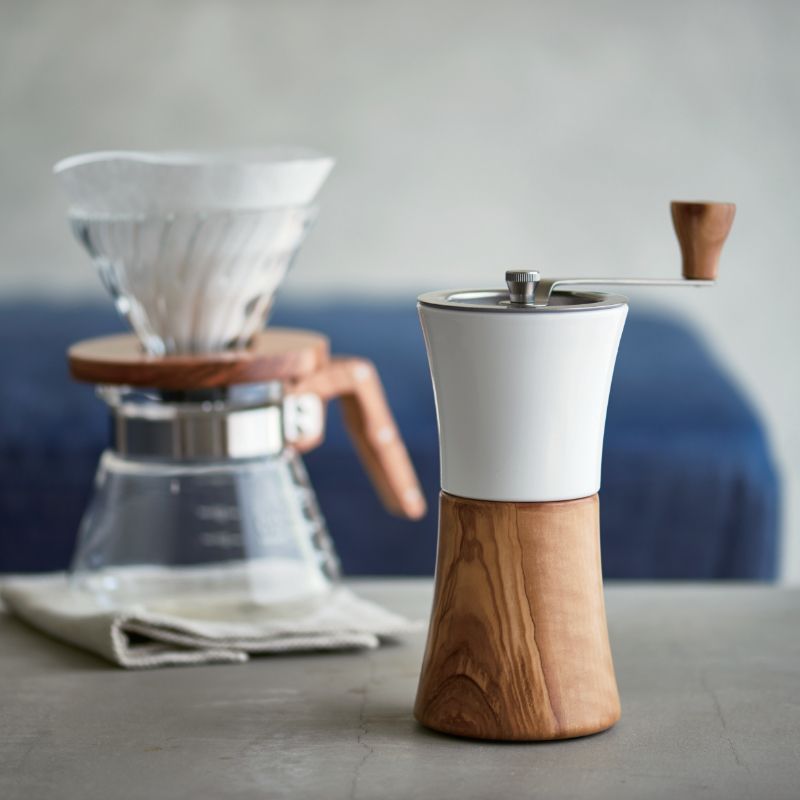 Hario Olive wood and ceramic grinder