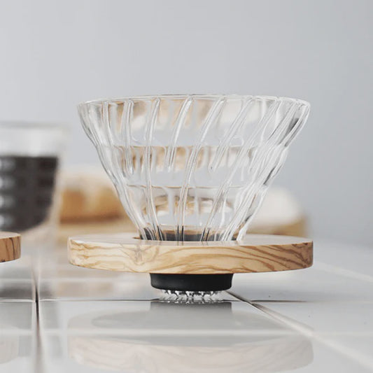 Hario Olive Wood Glass Dripper